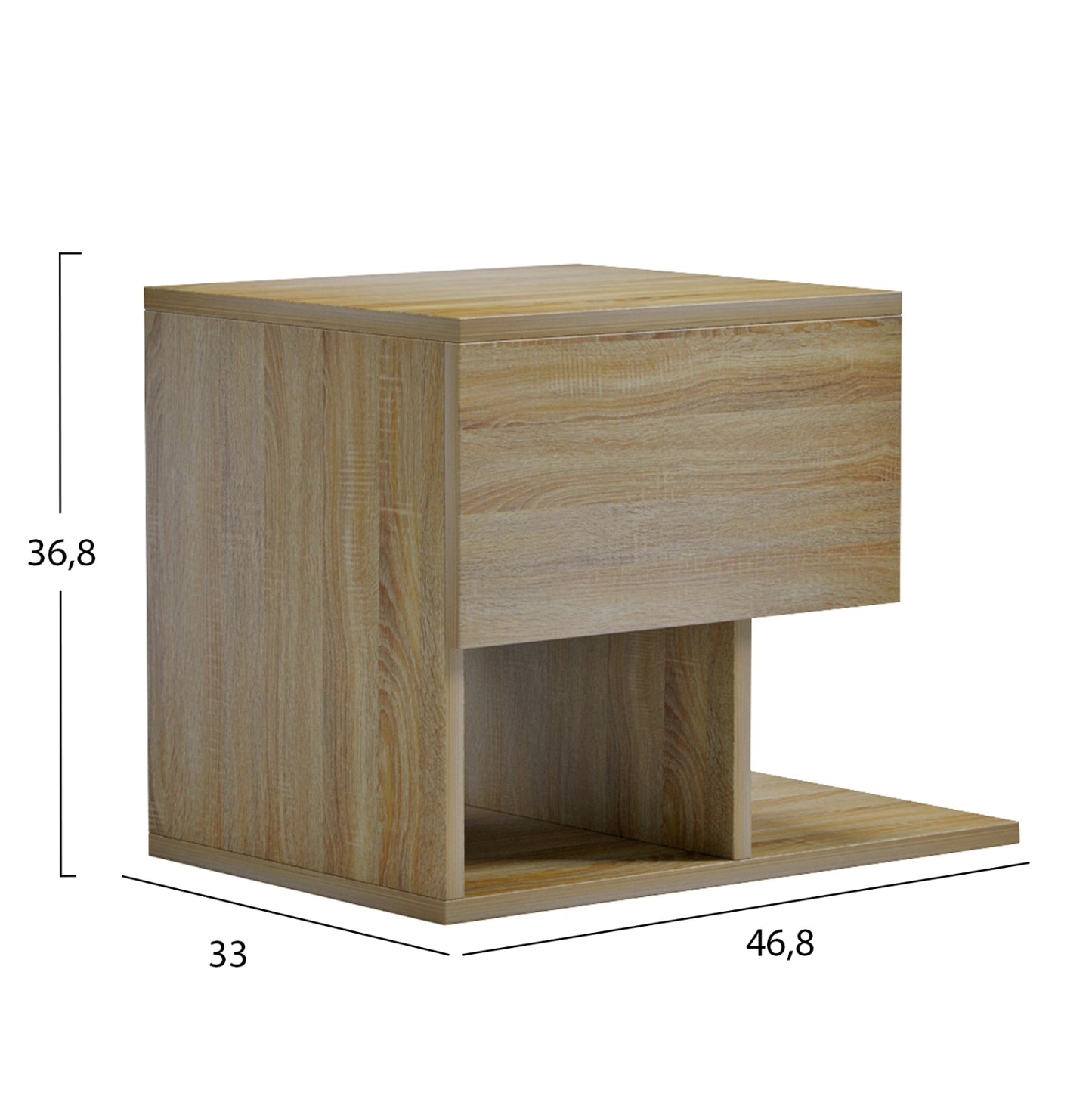 ΚΟΜΟΔΙΝΟ CASPIAN ΜΕΛΑΜΙΝΗ ΣΕ ΣΟΝΑΜΑ 46,8x33x36,8