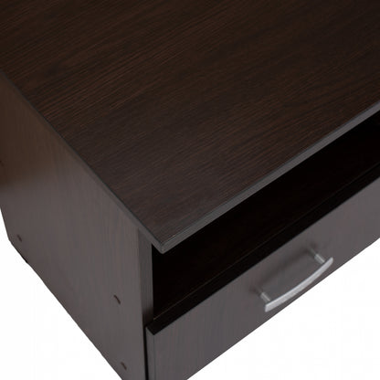 BEDSIDE TABLE WITH DRAWER ADLER WENGE 45x40x48