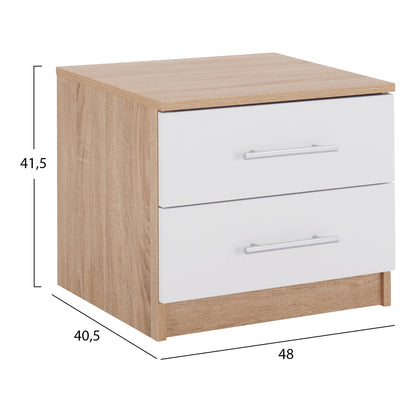 ΚΟΜΟΔΙΝΟ ΜΕΛΑΜΙΝΗΣ SONAMA ΛΕΥΚΟ 48x40,5x41,5