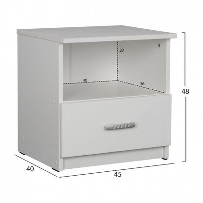 ΚΟΜΟΔΙΝΟ ADLER ΜΕΛΑΜΙΝΗΣ ΛΕΥΚΟ 45x40x48
