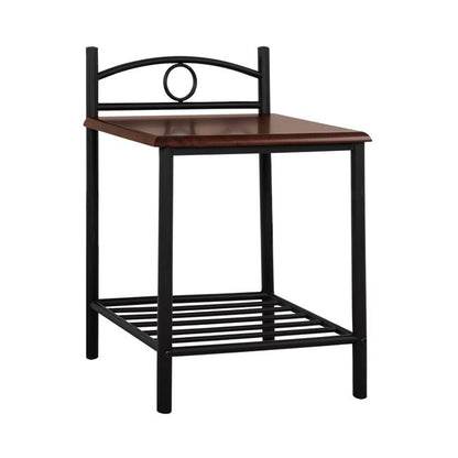 ΚΟΜΟΔΙΝΟ REVEN ΑΠΟ ΜΕΤΑΛΛΟ ΚΑΙ ΞΥΛΟ RUBBERWOOD 45x35x48-61