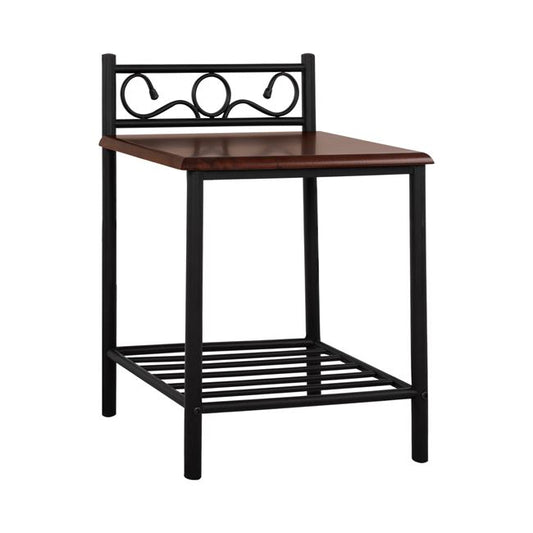 ΚΟΜΟΔΙΝΟ SUZIE ΑΠΟ ΜΕΤΑΛΛΟ ΚΑΙ ΞΥΛΟ 45x35x48-61