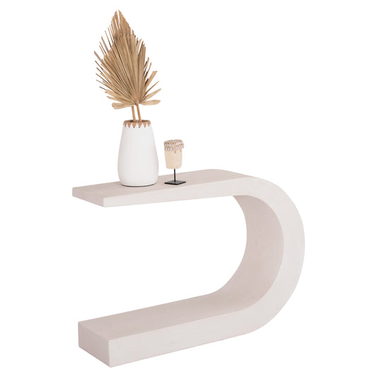 ΚΟΝΣΟΛΑ SANTORINI MDF ΣΕ ΥΠΟΛΕΥΚΟ ΧΡΩΜΑ 110x30x70