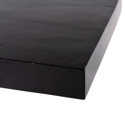 ΚΟΝΣΟΛΑ ΑΠΟ ΜΑΣΙΦ ΞΥΛΟ ΤEAK ΦΥΣΙΚΟ ΜΑΥΡΟ 150x40x80