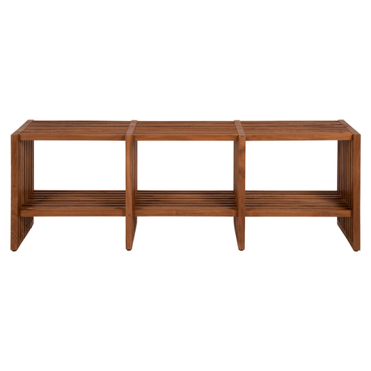 ΚΟΝΣΟΛΑ TV NYA ΜΑΣΙΦ ΞΥΛΟ TEAK ΣΕ ΦΥΣΙΚΟ ΧΡΩΜΑ 130x29,5x46