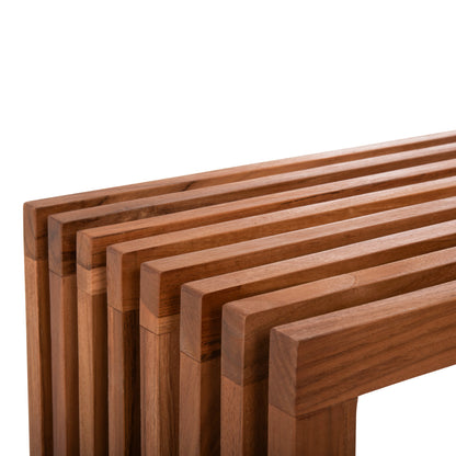 ΚΟΝΣΟΛΑ TV NYA ΜΑΣΙΦ ΞΥΛΟ TEAK ΣΕ ΦΥΣΙΚΟ ΧΡΩΜΑ 130x29,5x46