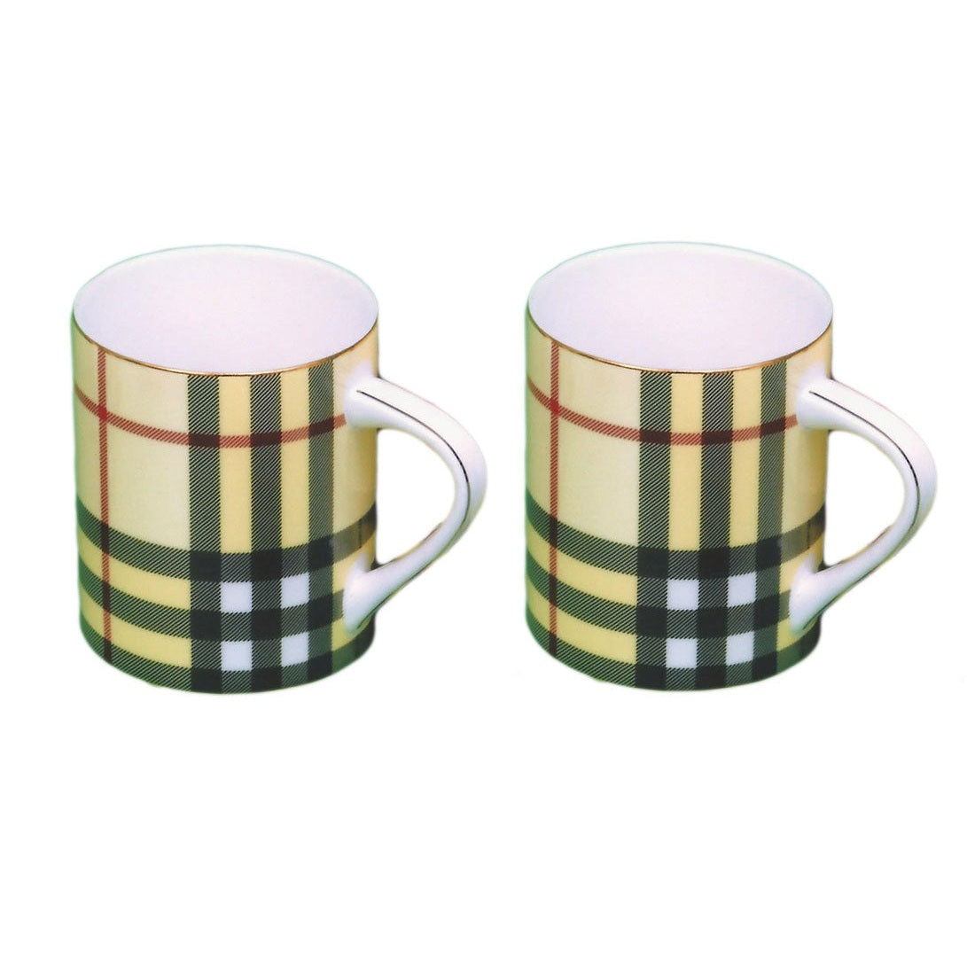 Σετ Κούπες Πορσελάνης Καρό