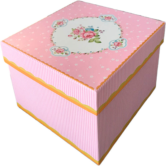 Τουρτιέρα με Γυάλινο Καπάκι και Πόδι English Porcelain Vintage