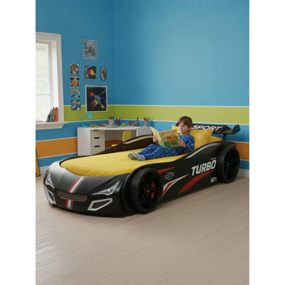 Children's Bed Turbo Plus Black 109x225x65
