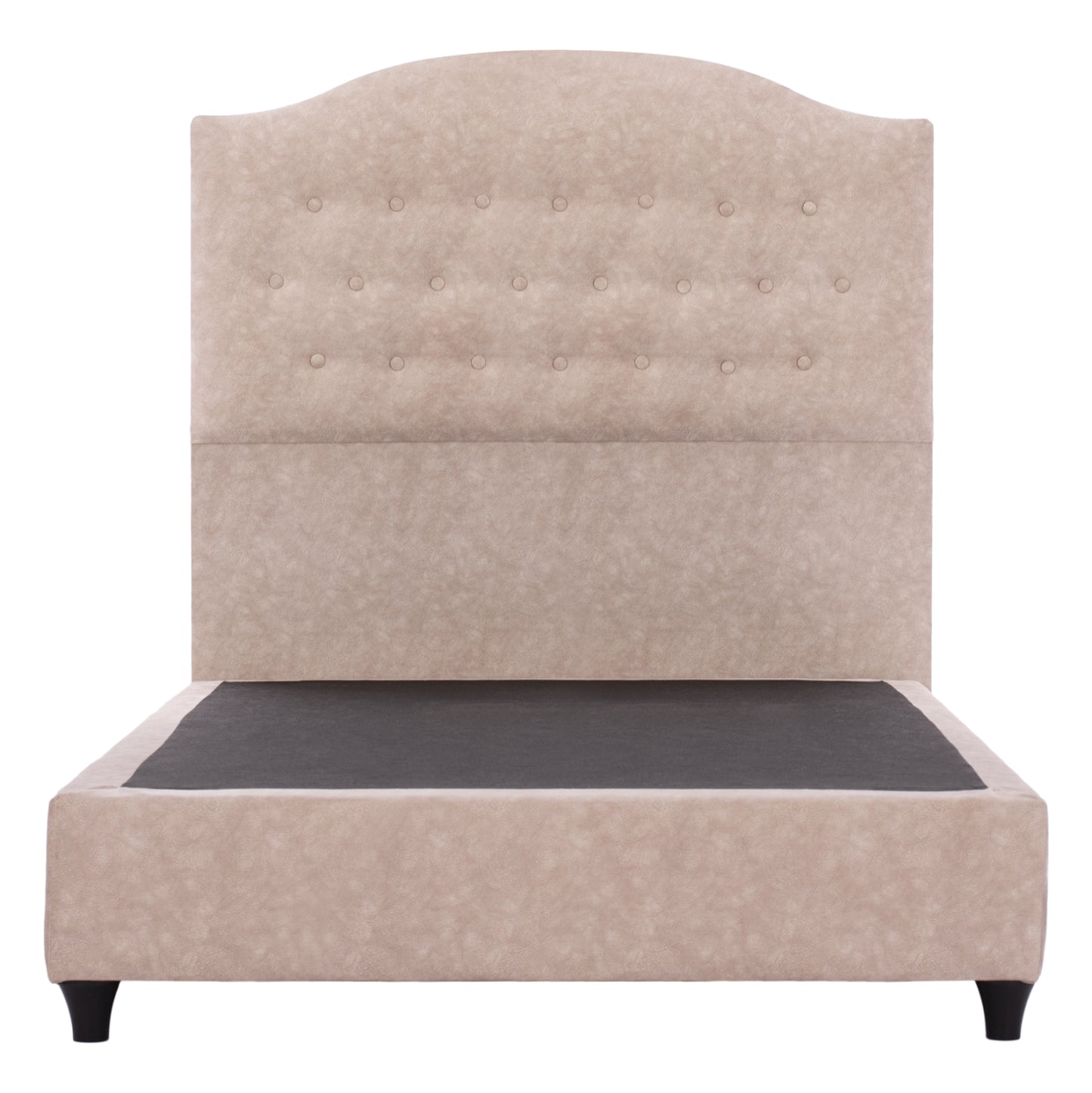 ΚΡΕΒΑΤΙ MALENA ΑΠΟ ΜΠΕΖ ΥΦΑΣΜΑ NUBUCK ΓΙΑ ΣΤΡΩΜΑ 120x200εκ