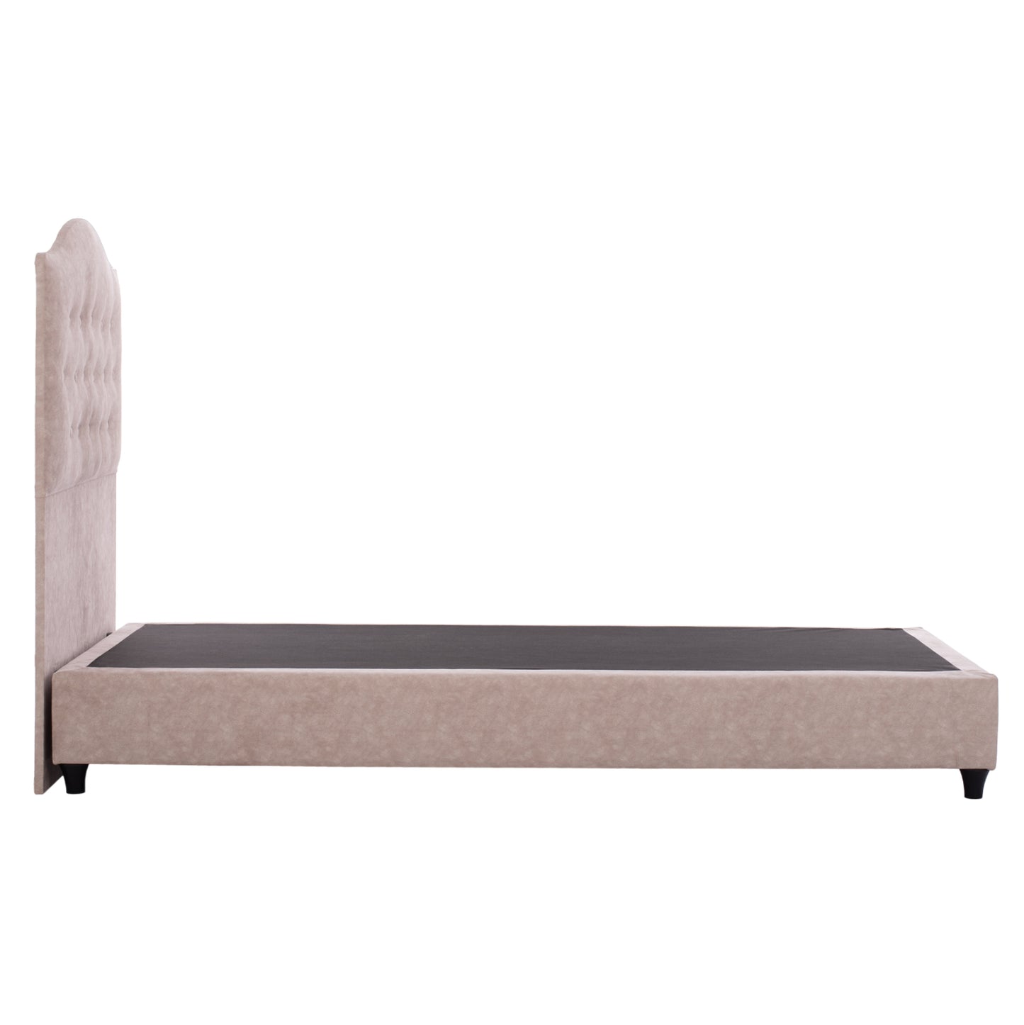ΚΡΕΒΑΤΙ MALENA ΑΠΟ ΜΠΕΖ ΥΦΑΣΜΑ NUBUCK ΓΙΑ ΣΤΡΩΜΑ 120x200εκ
