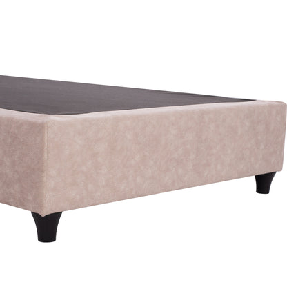 ΚΡΕΒΑΤΙ MALENA ΑΠΟ ΜΠΕΖ ΥΦΑΣΜΑ NUBUCK ΓΙΑ ΣΤΡΩΜΑ 120x200εκ