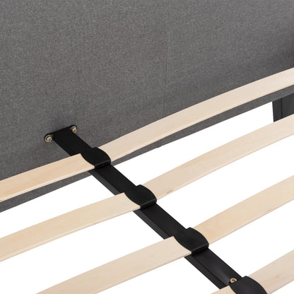 ΚΡΕΒΑΤΙ BECCA ΑΠΟ ΥΦΑΣΜΑ ΓΚΡΙ ΓΙΑ ΣΤΡΩΜΑ 150x200εκ