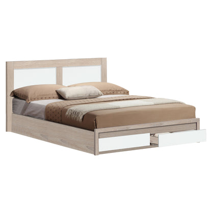 ΚΡΕΒΑΤΙ CAPRI ΜΕ 2 ΣΥΡΤΑΡΙΑ SONAMA ΛΕΥΚΟ ΓΙΑ ΣΤΡΩΜΑ 150x200εκ