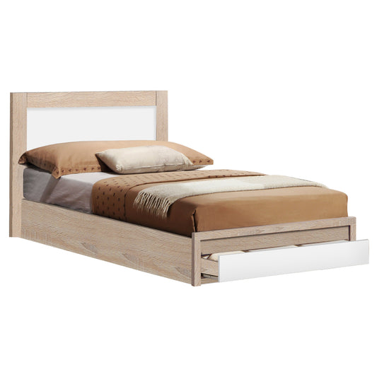 ΚΡΕΒΑΤΙ MELANY ΜΕ 1 ΣΥΡΤΑΡΙ SONAMA ΛΕΥΚΟ 90x190εκ