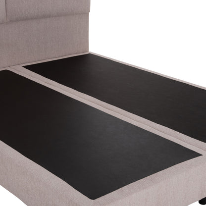 ΚΡΕΒΑΤΙ MILO ΜΠΕΖ ΥΦΑΣΜΑ ΓΙΑ ΣΤΡΩΜΑ 160x200εκ