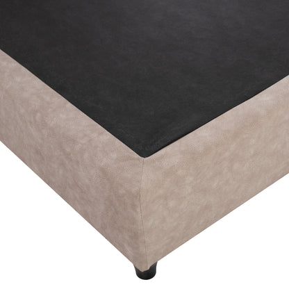 ΚΡΕΒΑΤΙ DOLORES ΜΠΕΖ ΥΦΑΣΜΑ τ. NUBUCK 150x200εκ