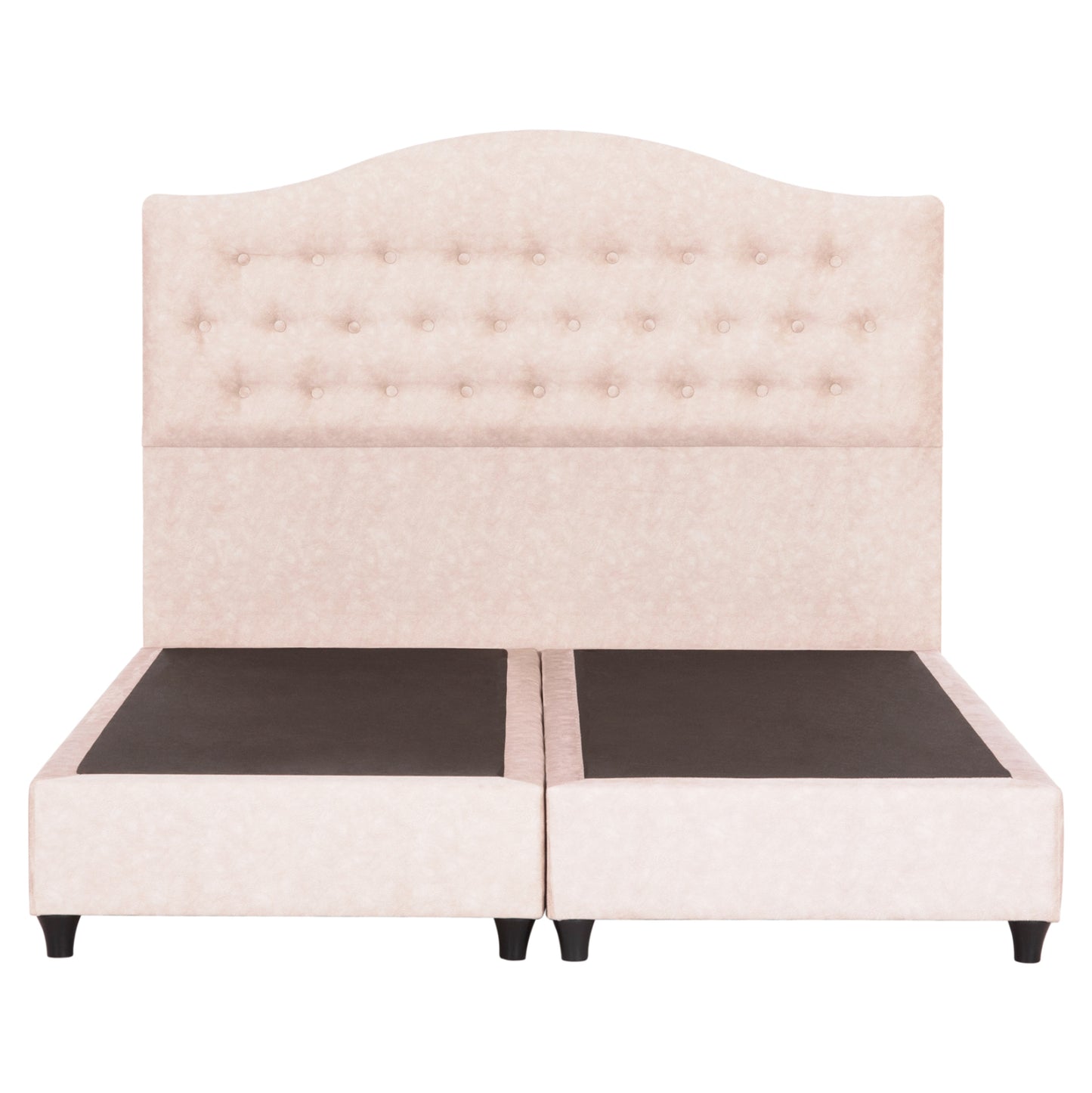 ΚΡΕΒΑΤΙ MALENA ΜΠΕΖ ΥΦΑΣΜΑ Τ. NUBUCK ΓΙΑ ΣΤΡΩΜΑ 150x200εκ