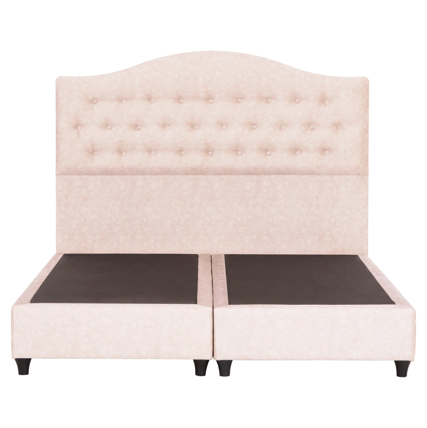 ΚΡΕΒΑΤΙ MALENA ΜΠΕΖ ΥΦΑΣΜΑ Τ. NUBUCK ΓΙΑ ΣΤΡΩΜΑ 150x200εκ