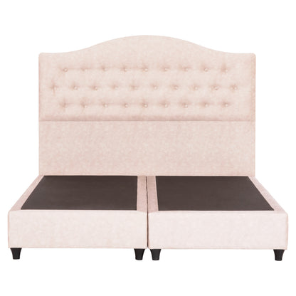 ΚΡΕΒΑΤΙ MALENA ΜΠΕΖ ΥΦΑΣΜΑ Τ. NUBUCK ΓΙΑ ΣΤΡΩΜΑ 150x200εκ