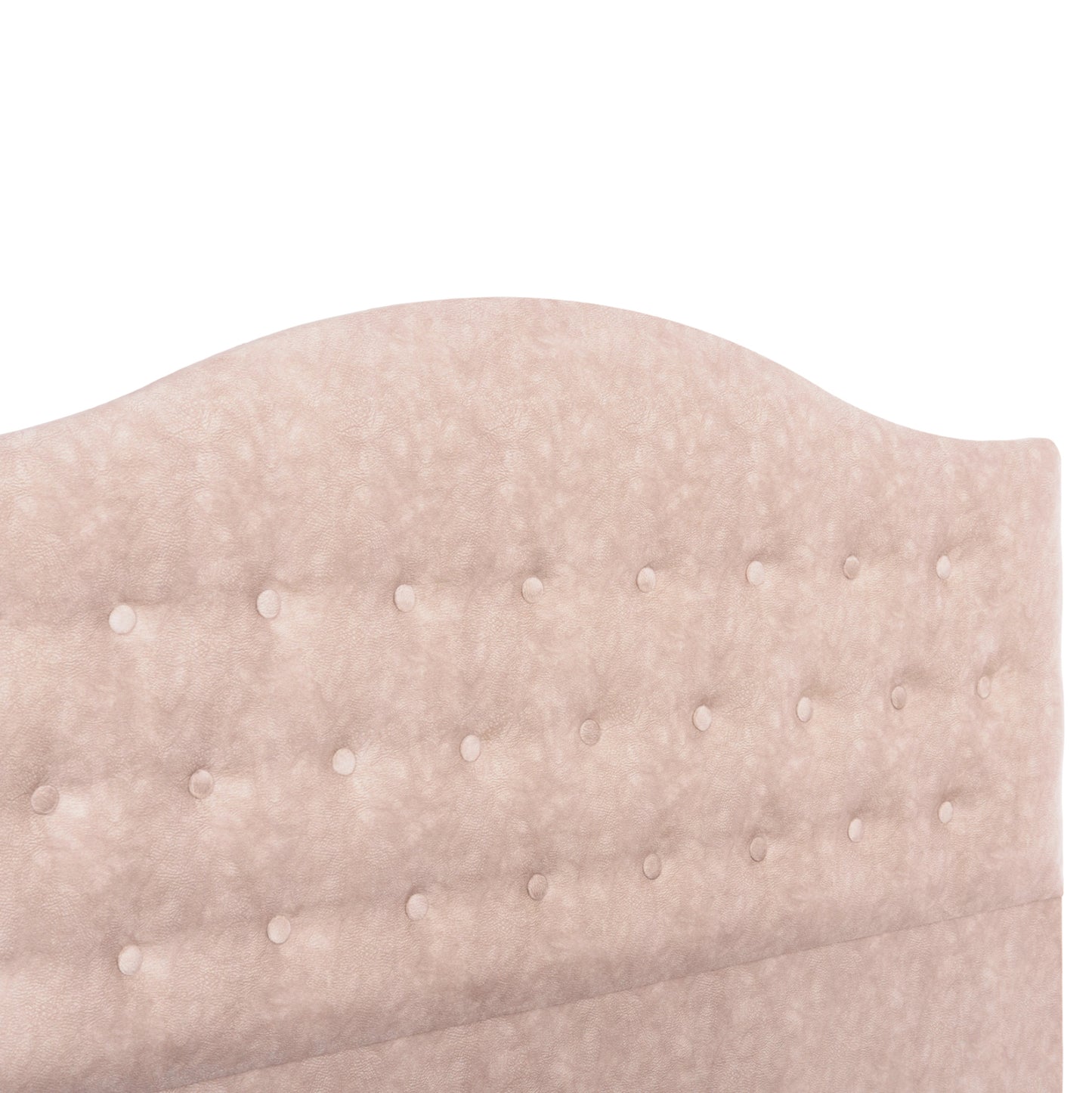ΚΡΕΒΑΤΙ MALENA ΜΠΕΖ ΥΦΑΣΜΑ Τ. NUBUCK ΓΙΑ ΣΤΡΩΜΑ 150x200εκ