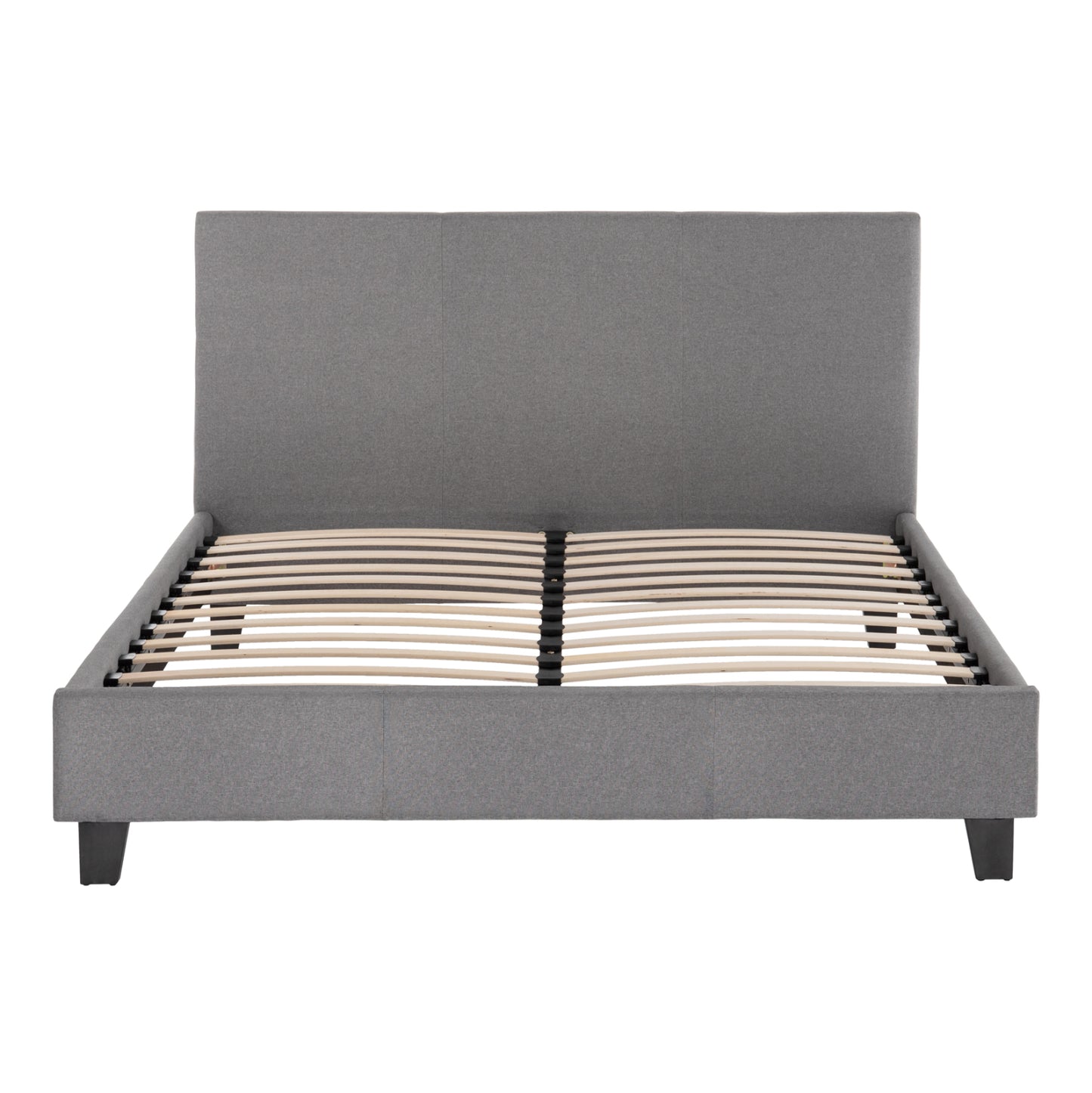 ΚΡΕΒΑΤΙ ΜΕ ΣΤΡΩΜΑ BECCA ΓΚΡΙ ΥΦΑΣΜΑ ΓΙΑ 150x200εκ