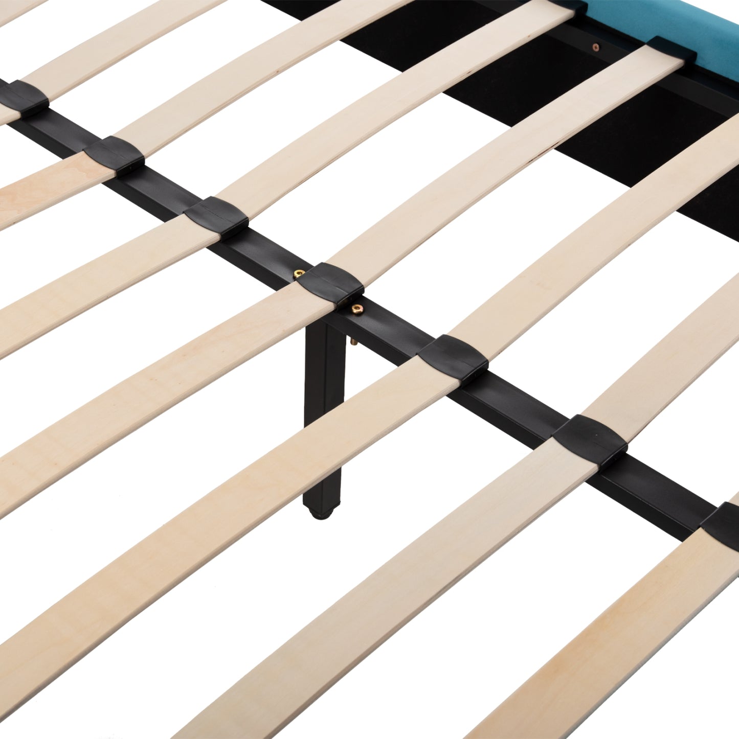 ΚΡΕΒΑΤΙ MAYLIN ΜΕ ΤΙΡΚΟΥΑΖ ΒΕΛΟΥΔΟ ΓΙΑ ΣΤΡΩΜΑ 120x200εκ