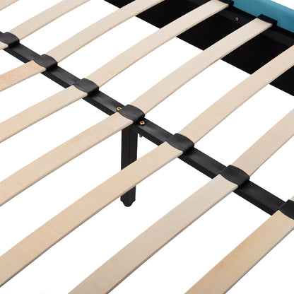 ΚΡΕΒΑΤΙ MAYLIN ΜΕ ΤΙΡΚΟΥΑΖ ΒΕΛΟΥΔΟ ΓΙΑ ΣΤΡΩΜΑ 120x200εκ