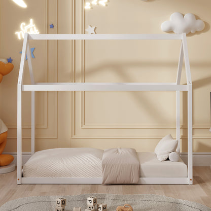 ΚΡΕΒΑΤΙ ΠΑΙΔΙΚΟ PEPE HM678.03 τ.MONTESSORI ΞΥΛΟ ΠΕΥΚΟ ΛΕΥΚΟ- 140x70εκ