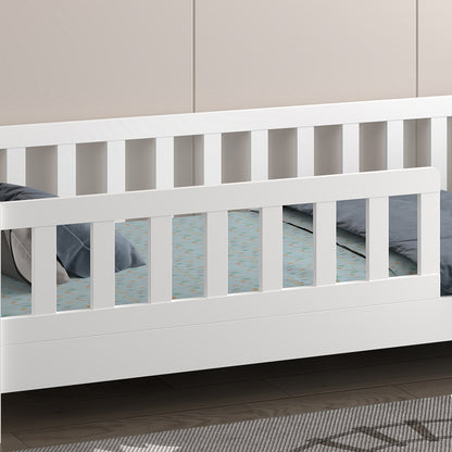 ΚΡΕΒΑΤΙ ΠΑΙΔΙΚΟ HOUSER τ.MONTESSORI ΞΥΛΟ ΠΕΥΚΟ ΛΕΥΚΟ ΓΙΑ 190x90εκ