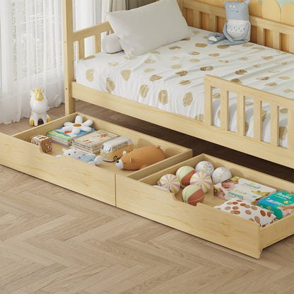 ΚΡΕΒΑΤΙ ΠΑΙΔΙΚΟ ΜΕ ΣΥΡΤΑΡΙΑ PHYLLIS τ.MONTESSORI ΦΥΣΙΚΟ 196x97x161