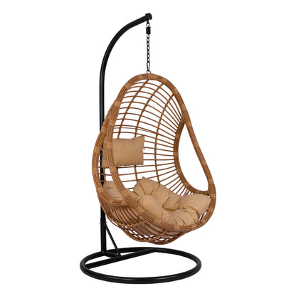 ΚΡΕΜΑΣΤΗ ΠΟΛΥΘΡΟΝΑ ΦΩΛΙΑ CALLIE ΜΕ WICKER & ΜΑΞΙΛΑΡΙΑ ΜΠΕΖ Φ95x195