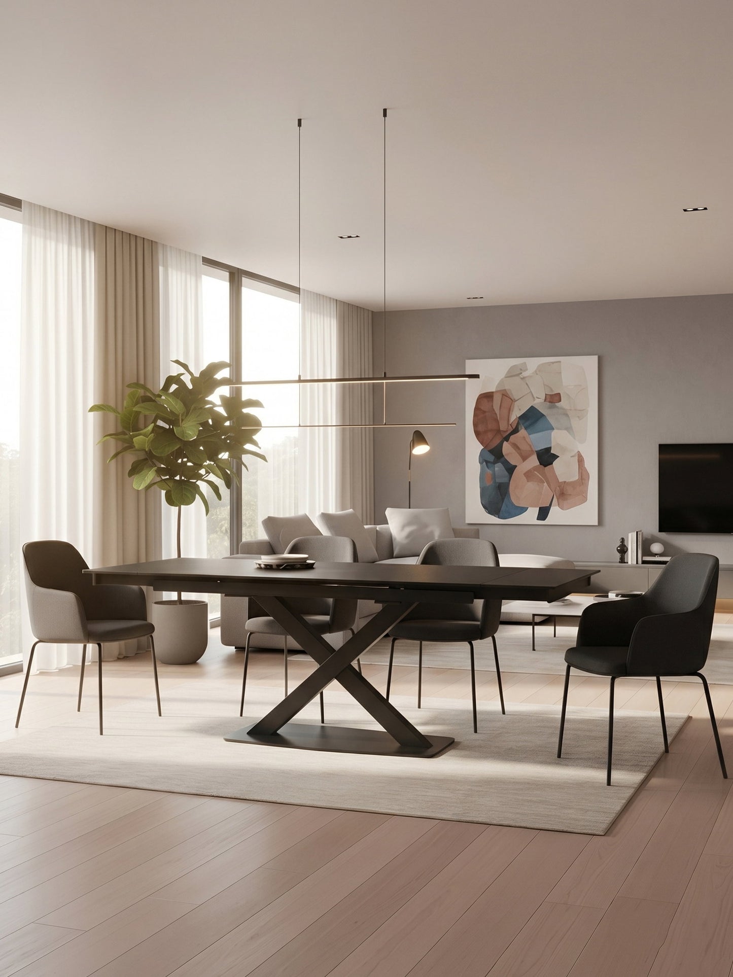 Τραπέζι Edmonton Επεκτεινόμενο 160x90x75