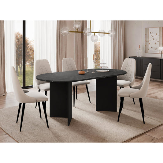 Gelizo Table Black 185x90x75