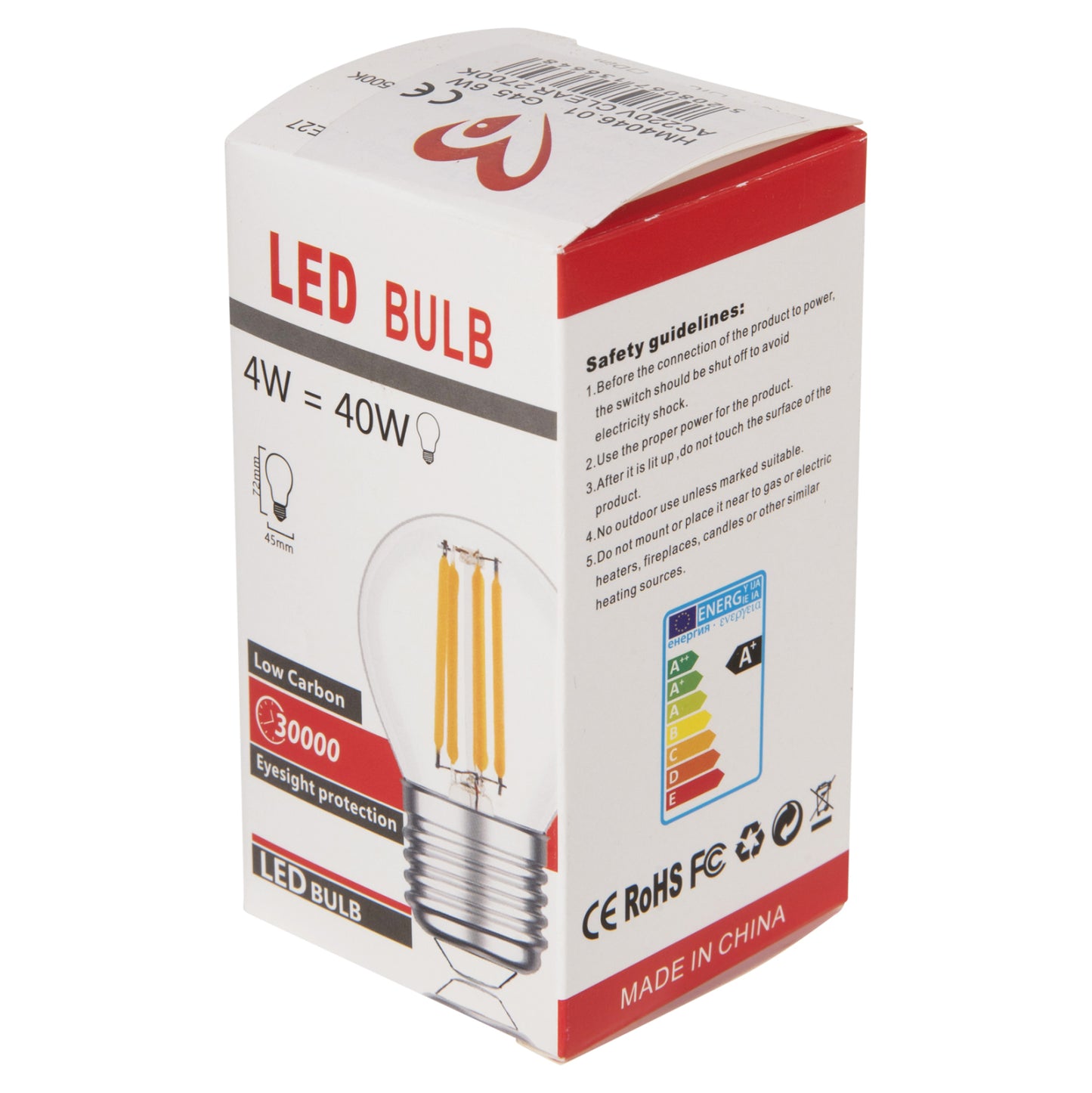 ΛΑΜΠΤΗΡΑΣ LED FILAMENT 6W E27 2700K ΔΙΑΦΑΝΟ DIMMABLE