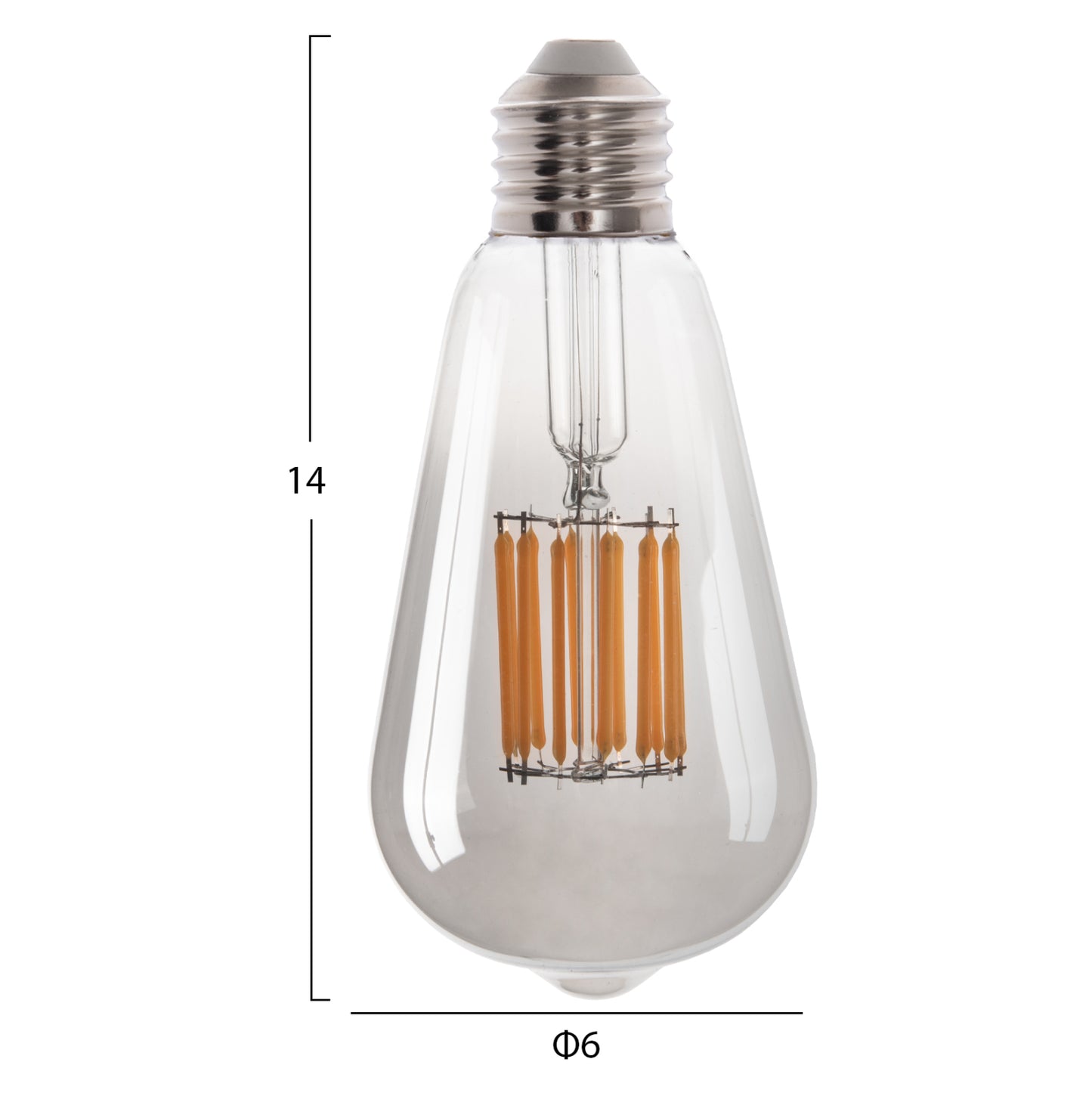 ΛΑΜΠΤΗΡΑΣ LED FILAMENT 12W E27 2700K SMOKE