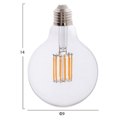 ΛΑΜΠΤΗΡΑΣ GLOBO LED FILAMENT 12W E27 3000K ΔΙΑΦΑΝΟΣ