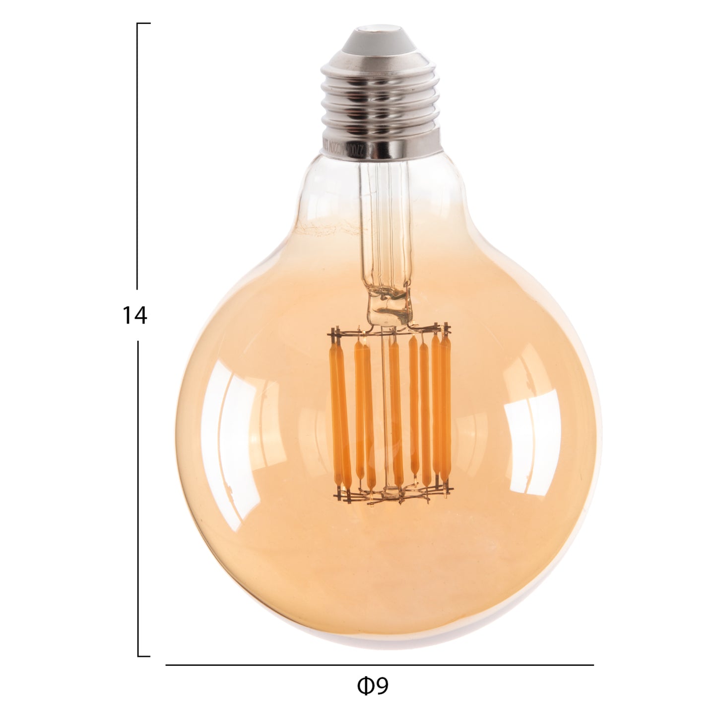 ΛΑΜΠΤΗΡΑΣ GLOBO LED FILAMENT 12W E27 3000K ΧΡΥΣΟ