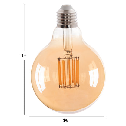 ΛΑΜΠΤΗΡΑΣ GLOBO LED FILAMENT 12W E27 3000K ΧΡΥΣΟ