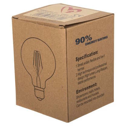 ΛΑΜΠΤΗΡΑΣ GLOBO LED FILAMENT 8W E27 2700K ΔΙΑΦΑΝΟΣ DIMMABLE