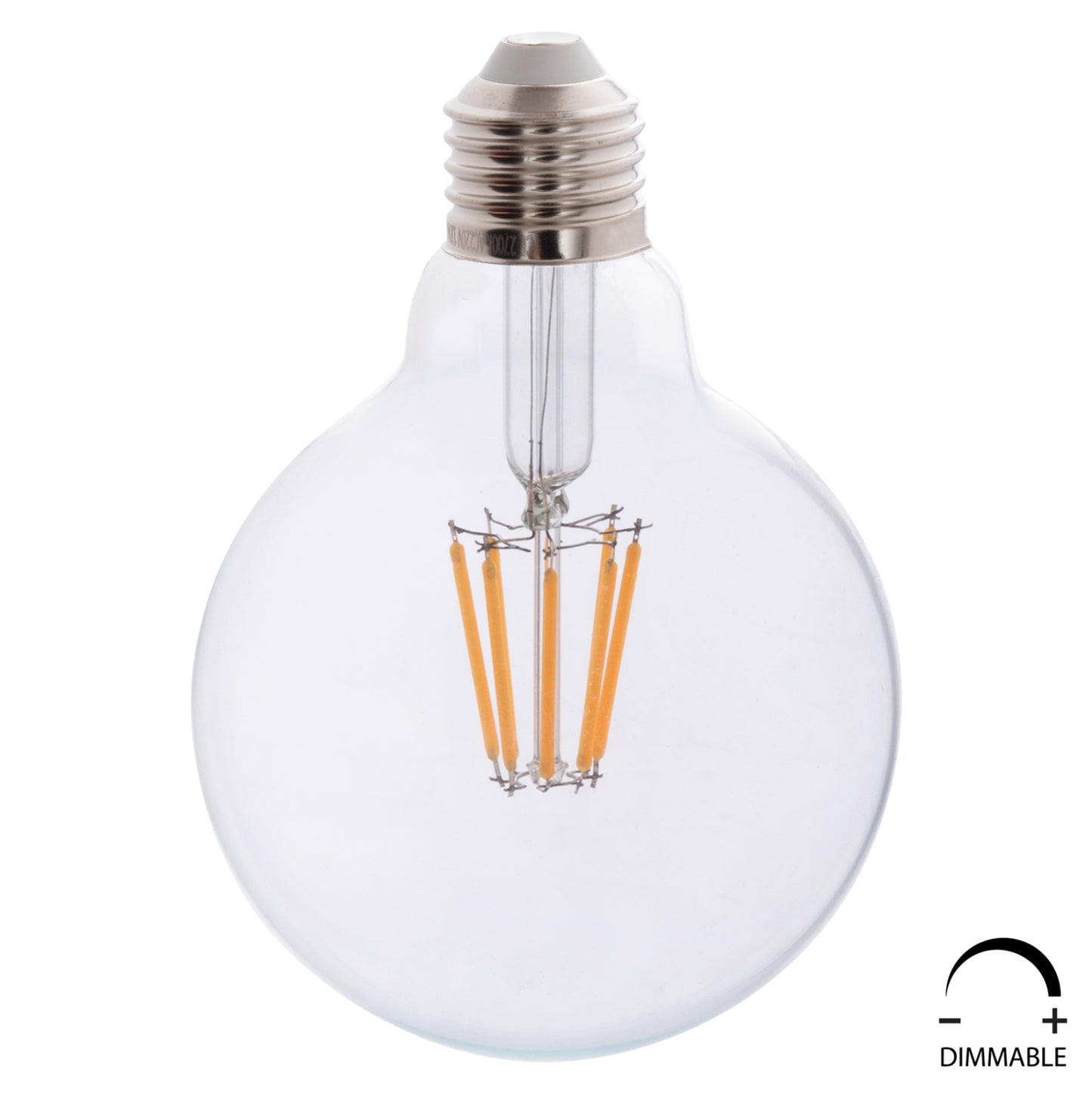 ΛΑΜΠΤΗΡΑΣ GLOBO LED FILAMENT 8W E27 2700K ΔΙΑΦΑΝΟΣ DIMMABLE