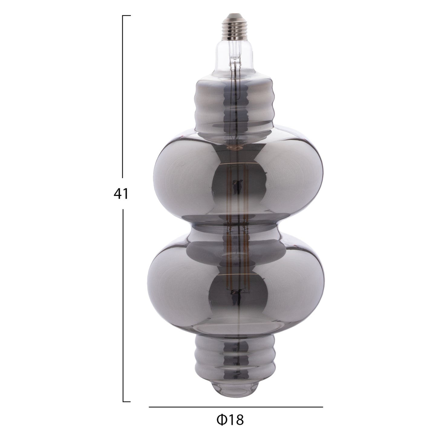 ΛΑΜΠΤΗΡΑΣ LED FILAMENT 8W E27 3000K SMOKE COLOR DIMMABLE