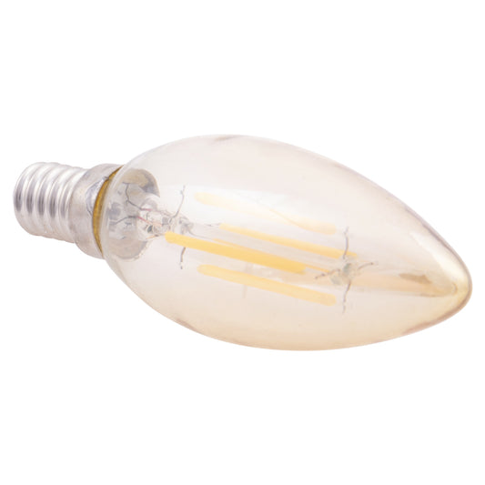 ΛΑΜΠΤΗΡΑΣ LED FILAMENT 4W E14 3000K ΧΡΥΣΟ DIMMABLE