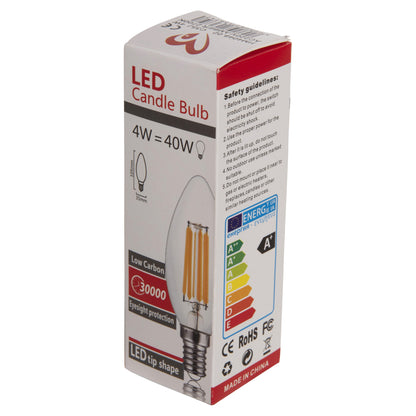 ΛΑΜΠΤΗΡΑΣ LED FILAMENT 4W E14 3000K ΧΡΥΣΟ DIMMABLE
