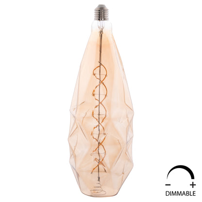 ΛΑΜΠΤΗΡΑΣ LED FILAMENT 8W E27 3000K GOLD COLOR DIMMABLE