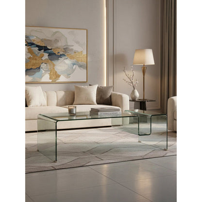Τραπεζάκι Σαλονιού Crystal Flux 120x60x43