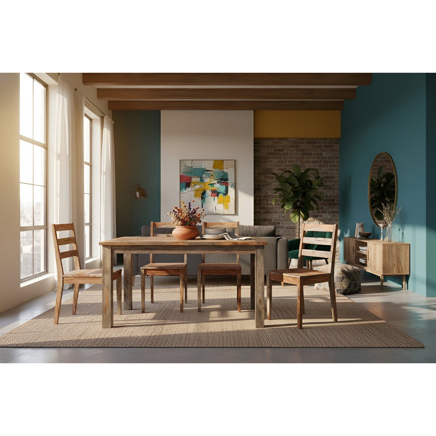 Τραπέζι Kelva 120x80x76