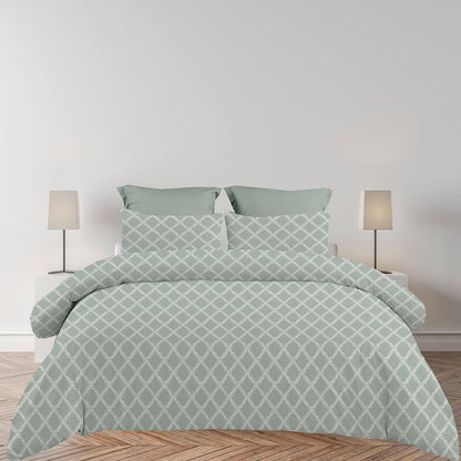 Σεντόνια King Size Σετ 2 x 2.60x2.80εκ + 2 x 52x72εκ Lucia Grey