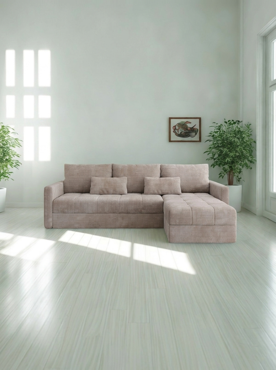 Ralevia Corner Sofa Ecru 226x84x85