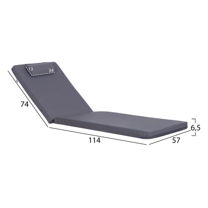 ΜΑΞΙΛΑΡΙ ΞΑΠΛΩΣΤΡΑΣ ΜΕ ΠΡΟΣΚΕΦΑΛΟ SIFNOS TEXTILENE 600g/m2 2x1 ΓΚΡΙ
